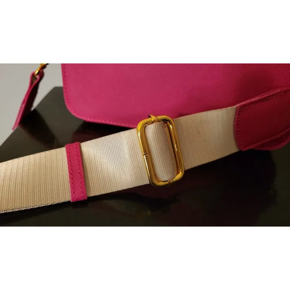 Joy Clean & Chic Saffiano Leather Crossbody Bag Beautiful Pink w/Card Holder